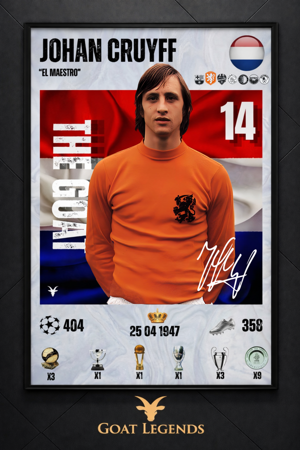 Johan Cruyff Holanda 1974 - 30X40