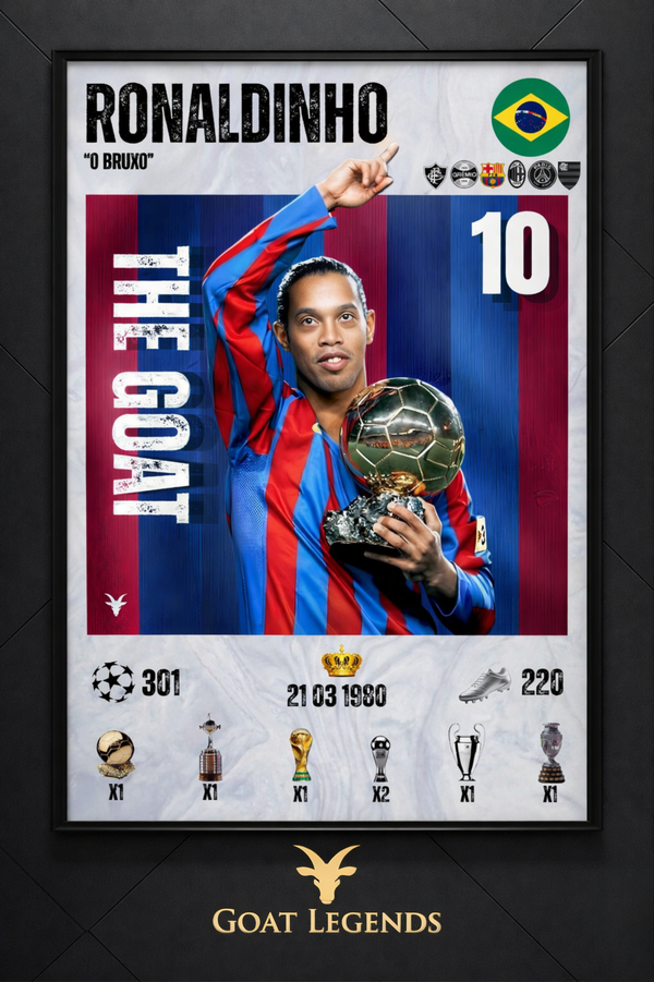 Ronaldinho BALON D´or EDITION - 30X40